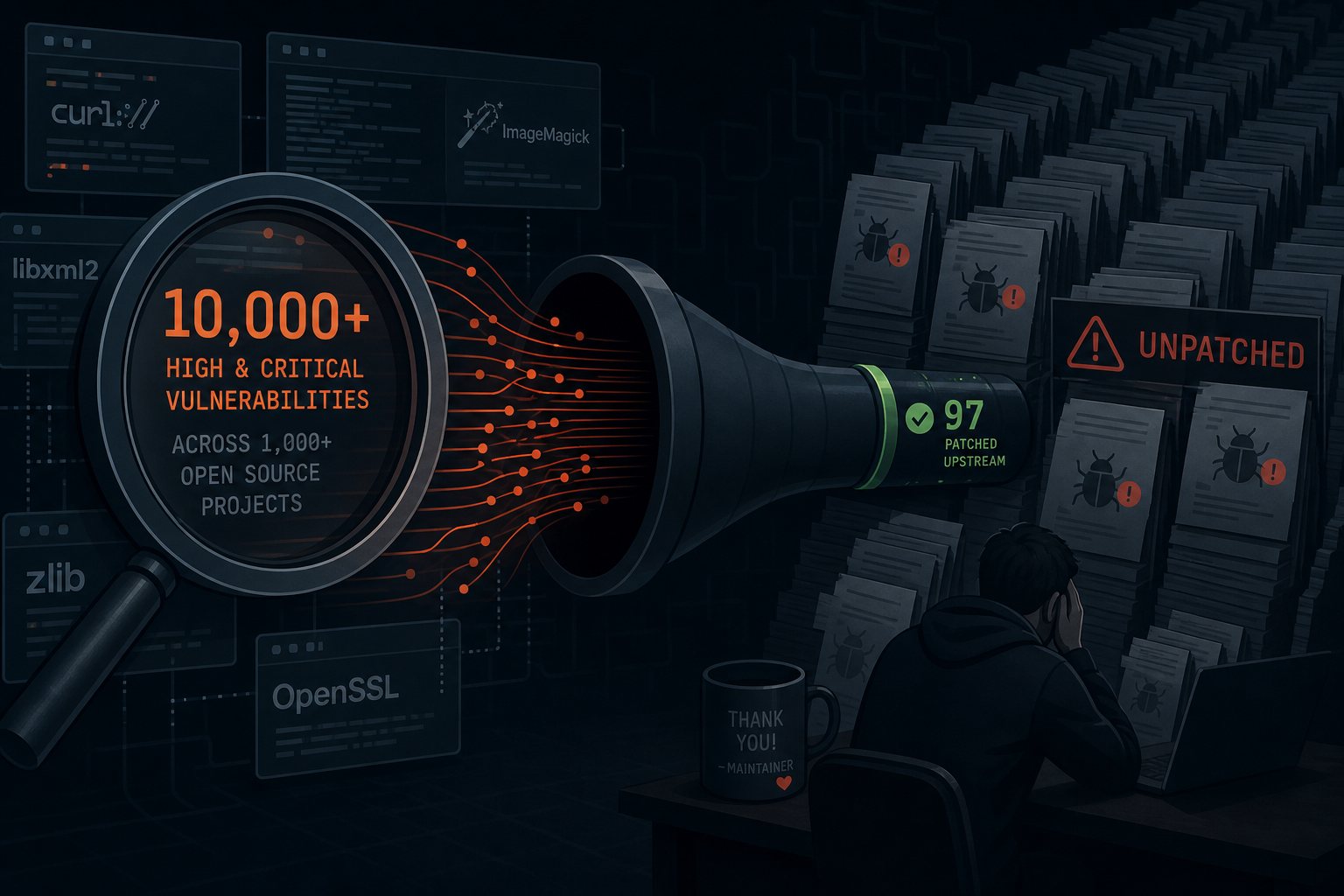 Claude Found 10,000 Zero-Days in Open Source. Only 97 Have Been Patched.