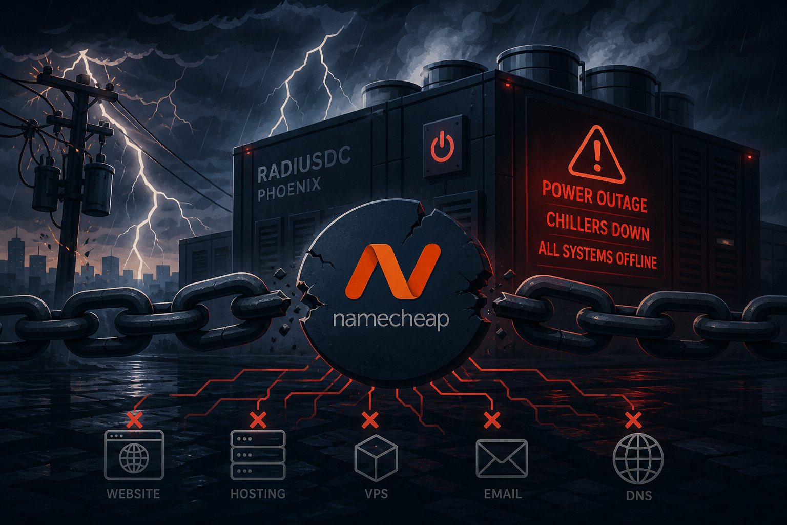 Namecheap's 30-Hour Outage: When Your Host Takes Your DNS Down With It
