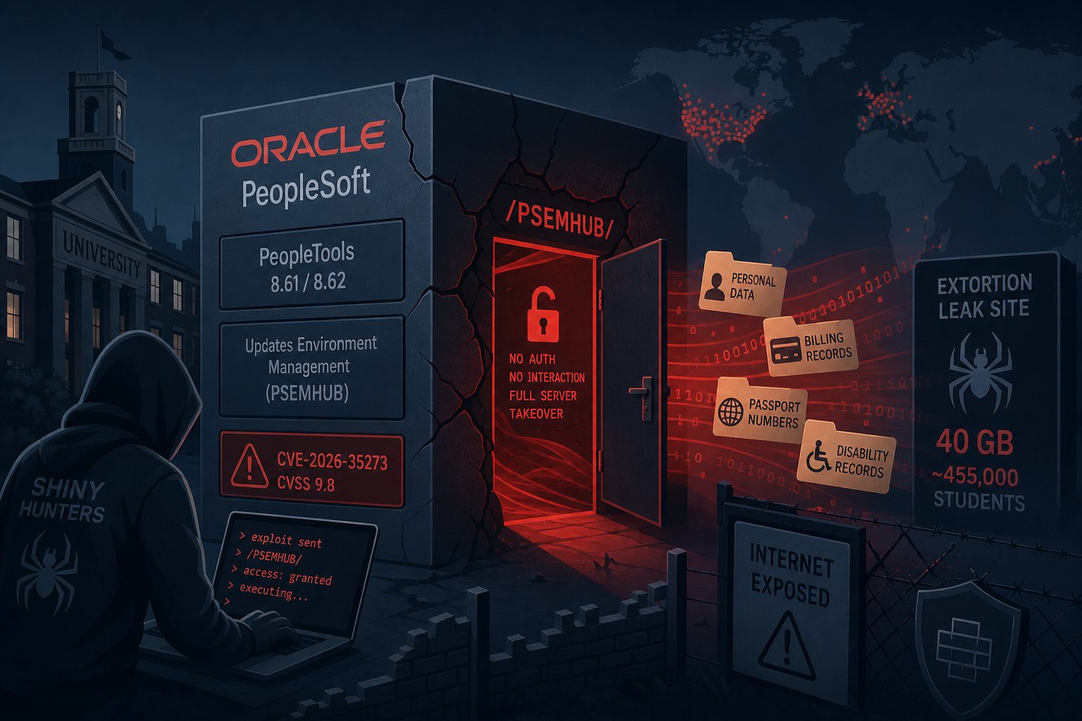 Oracle PeopleSoft Zero-Day (CVE-2026-35273): 100+ Orgs Breached Before a Patch Existed